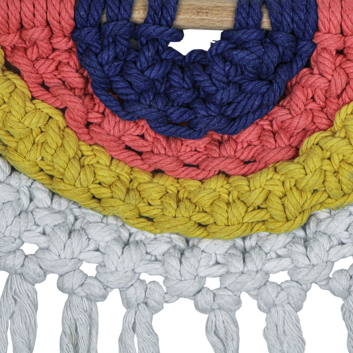 Alternative view of Decoração parede crochê branco 48x40x1cm