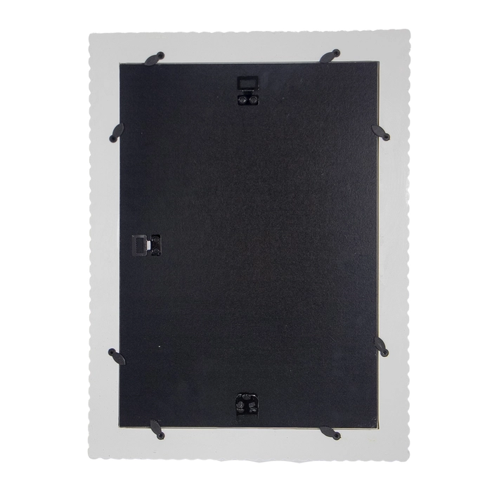 Alternative view of Moldura bubble branco dourado 39x30x2cm