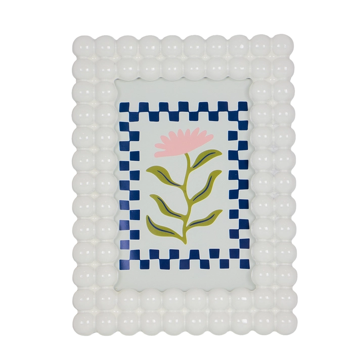 Porta-retrato bubbles branco m 22x17x2cm