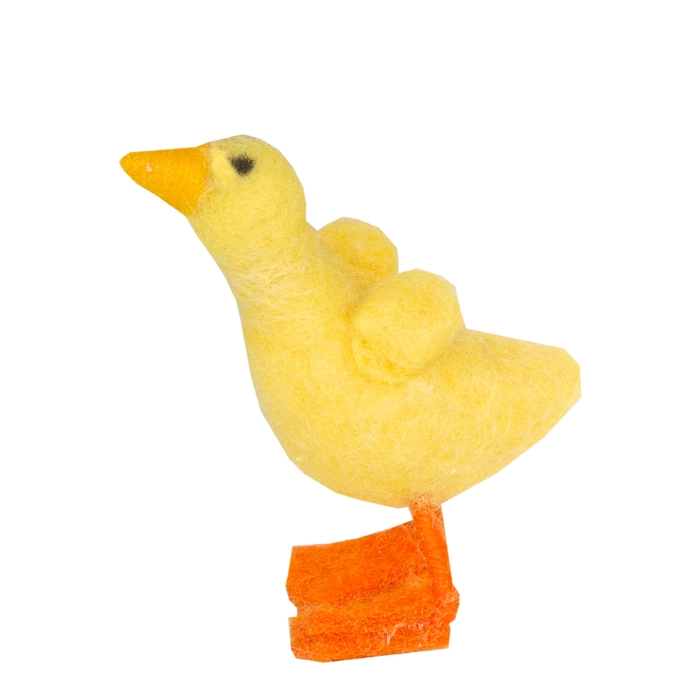 Alternative view of Patinho e filhotes feltro 11x10x10cm