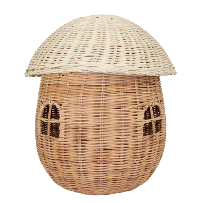 Cesto cogumelo casinha m 44x36x36cm