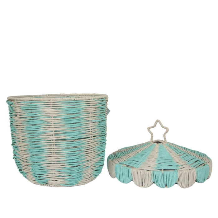 Cesto circo azul médio 39x28