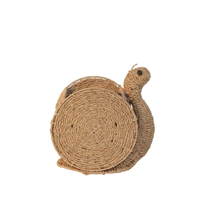 Porta-livro caracol rattan 31x32x20cm