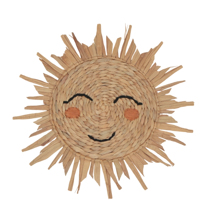 Sol decorativo rattan 51x51x1cm