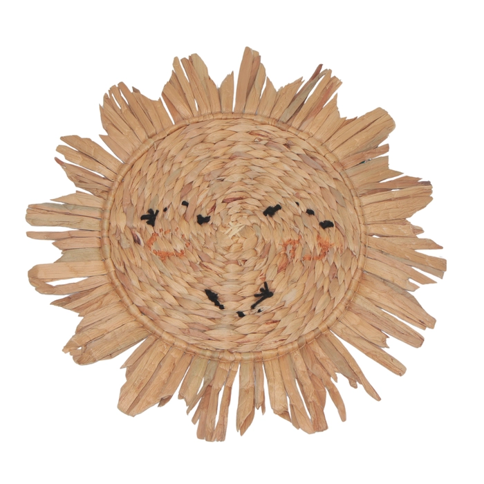 Alternative view of Sol decorativo rattan 51x51x1cm