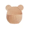 Porta-fralda urso rattan 41x30x16cm