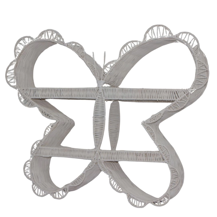 Alternative view of Nicho borboleta branco 64x79x15cm