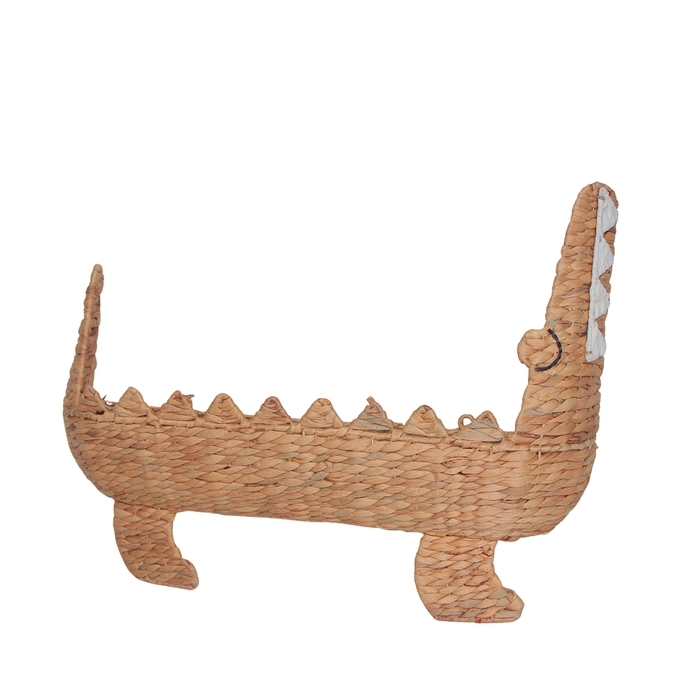 Alternative view of Porta-livros jacaré rattan 54x75x14cm