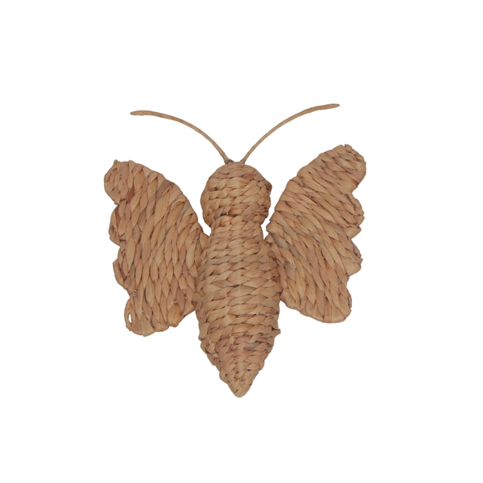 Borboleta parede rattan 40x31x5cm