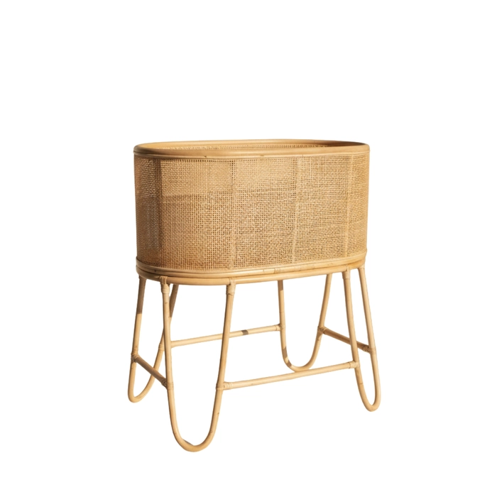 Alternative view of Bassinet rattan bambu 96x86x51cm