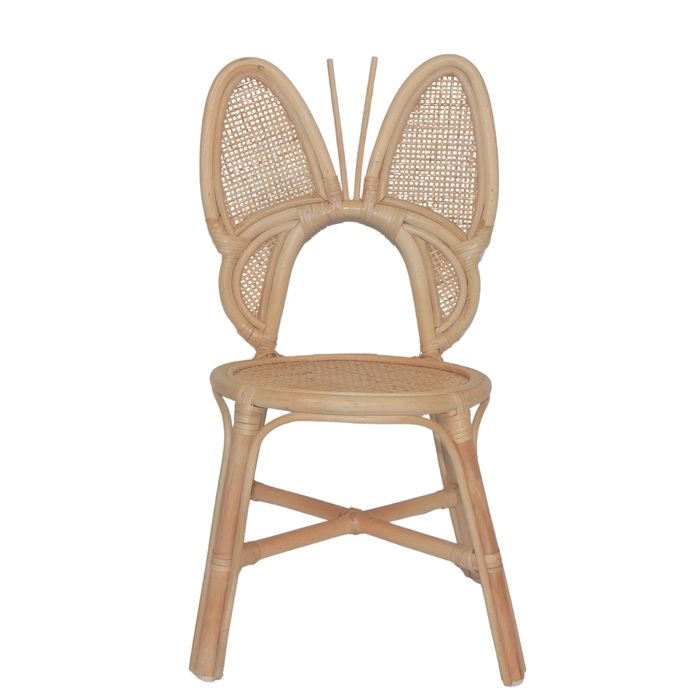 Cadeira papillon rattan 65x34x30cm