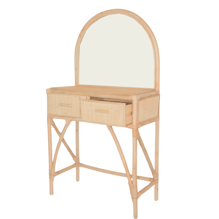 Alternative view of Penteadeira papillon rattan 110x61x29cm