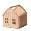Organizador casinha rattan 25x24x25cm