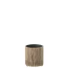Cachepot Maria marrom 12x13x12cm