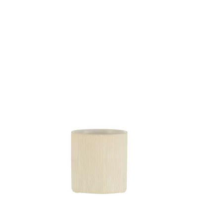 Cachepot Maria branco 12x13x12cm
