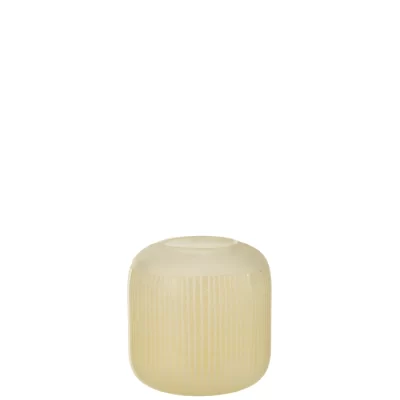 Vaso stripes bege 16x17x17cm