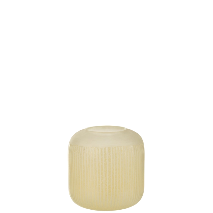 Vaso stripes bege 16x17x17cm