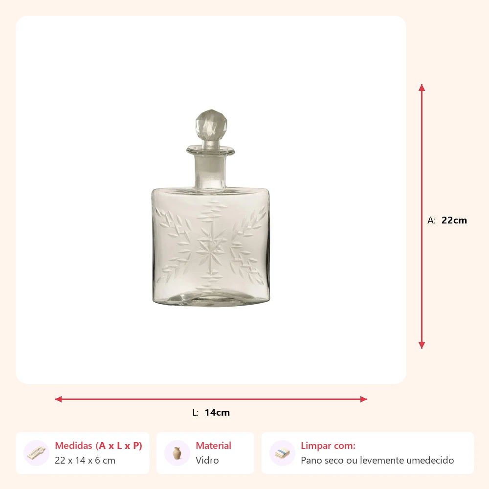 Garrafa quadrada 900ml 22x14x6cm - Imagem 2