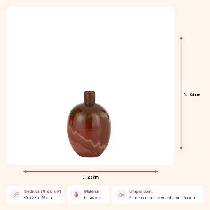 Vaso Aline 35x23x23cm - Imagem 2