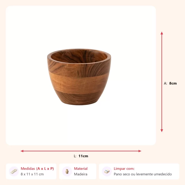 Cachepot kota marrom 8x11x11cm - Imagem 2