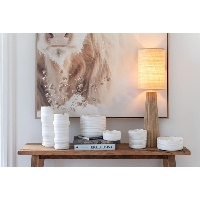 Vaso lines em porcelana 32x15x15cm - Imagem 6