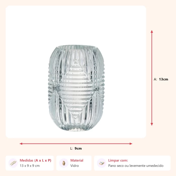 Castical milano transp 13x9x9cm - Imagem 2