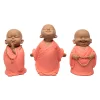 Escultura monge funny laranja 15x10x9cm