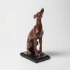 Escultura galgo sentado 20x10x8cm