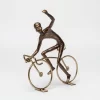 Escultura ciclista equilibrio 18x16x8cm