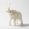 Escultura elefante em quartzo 20x20x9cm