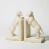 Jogo de porta livros labradores em quartzo 21x26x9cm