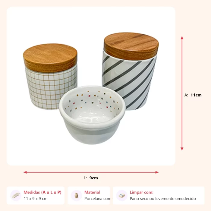 Kit higiene basic cinza 11x9x9cm - Imagem 2