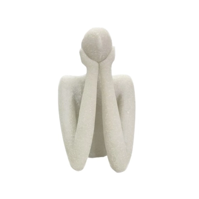 Escultura pensativa em quartzo 19